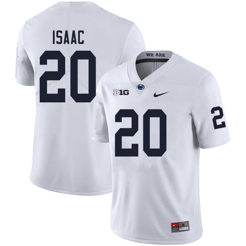 NCAA Nike Men's Penn State Nittany Lions Adisa Isaac #20 College Football Authentic White Stitched Jersey ZHO0698DB